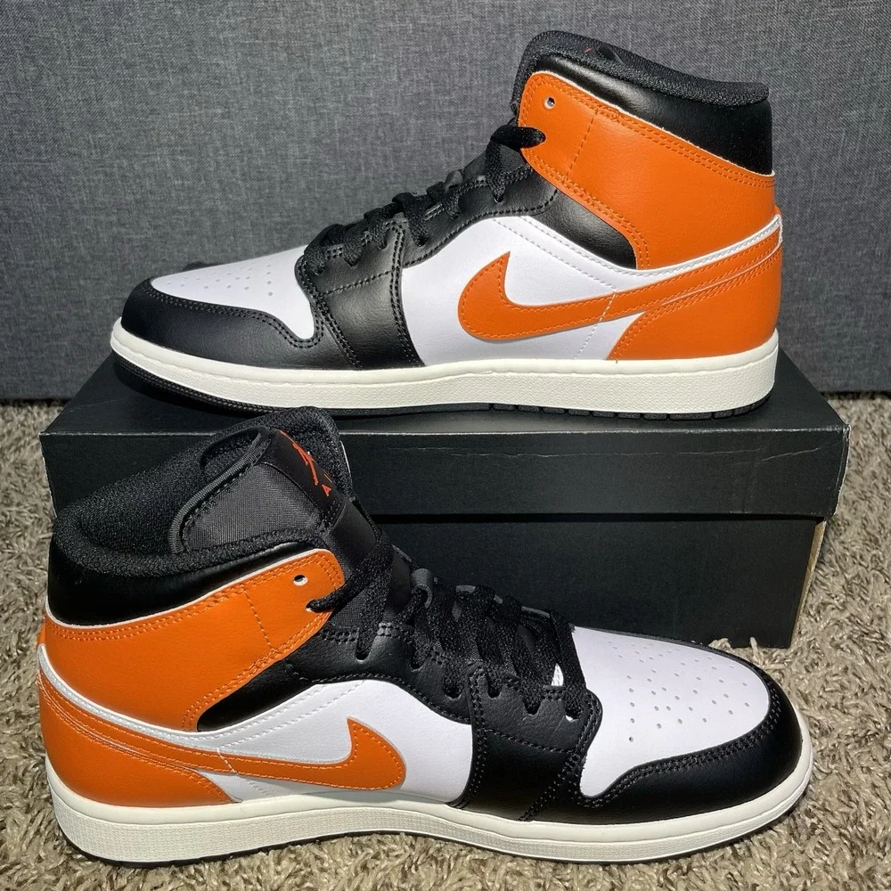 Air Jordan 1 Mid Mens Size 10 Shoes 